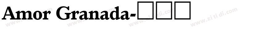 Amor Granada字体转换